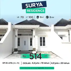 Perumahan SURYA Residence Sgala Mider Tanjung karang barat, Lampung