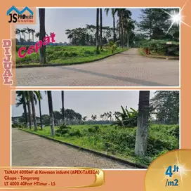 DIJUAL TANAH 4000 METER KAWASAN INDUSTRI CIKUPA TANGERANG