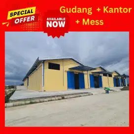GUDANG MESS KANTOR MULTIFUNGSI COCOK UNTUK WORKSHOP DISTRIBUTOR