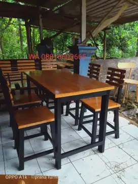 Meja kursi resto cafe dan makan