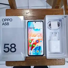 Oppo A58 6/128 Green, Ex Demo unit, Like New, Mulus, Fullset Ori