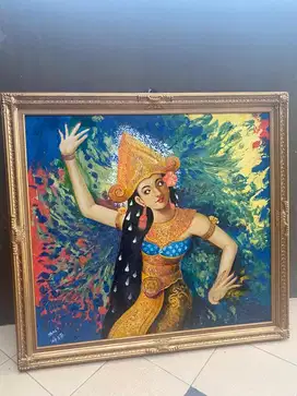 LUKISAN PUTRI BALI CANVAS