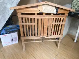 Kandang kucing kayu ukuran 85x65x55