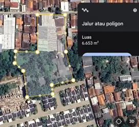 Dijual Tanah 6000m2 Bonus Rumah, dkt Jalan Baru bypass, Karawang