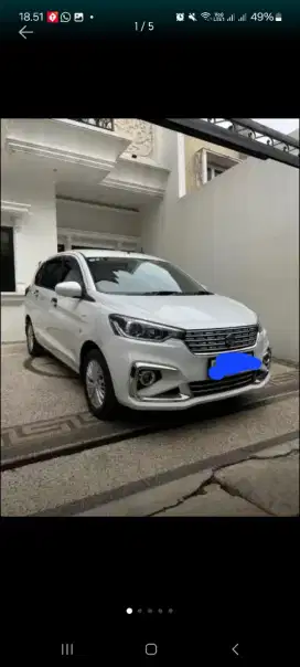 Jual All New Ertiga GL MT 2018 Putih 164 Juta KM 69rb