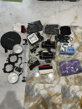 DIJUAL SET STUDIO BESERTA KAMERA