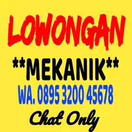 Loker Mekanik yg Bisa & biasa kerja di bengkel