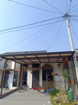 Kanopi atap alderon single layer + talang air