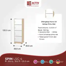 Rak Serba Guna (RSG) 4 susun Lemari Serba Guna (LSG) 4 susun ACTIV