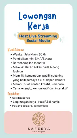 Host Live Streaming Sosial Media