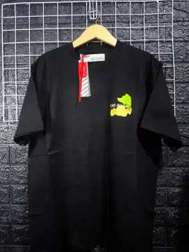 Kaos Off-white Brush Arrow Print T-Shirt Black Multi