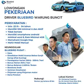 LOWONGAN DRIVER/ PENGEMUDI TAKSI LISTRIK