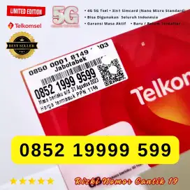 Nomor Cantik SIMPATI TELKOMSEL 5G Kartu Perdana Simpati Cantik 9999x99