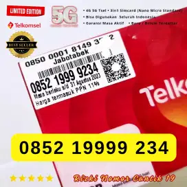 Nomor Cantik SIMPATI TELKOMSEL 5G Kartu Perdana Simpati Cantik 999234