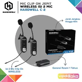 Mic Clip On Jepit Wireless isi 2 mic | Hardwell C-2