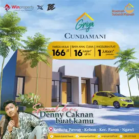 RUMAH SUBSIDI DI GRIYA CUNDAMANI ANGSURAN FLAT 1JTAN PERBULAN