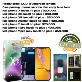 lcd iphone X XS XR XSmax 11 11pro free pasang