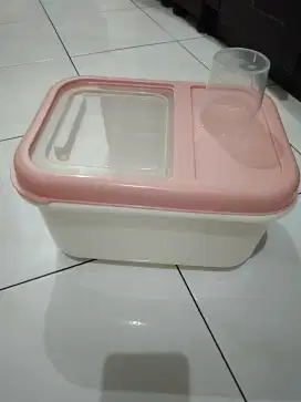 Tempat Kotak Penyimpanan Beras Storage Kapasitas 5kg Tutup Sliding