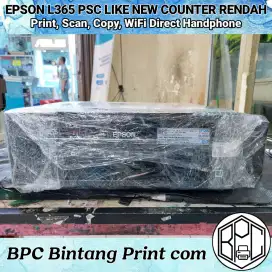 EPSON L365 PSC, WIFI DIRECT HP. UNIT LIKE NEW TOTAL PRINT RENDAH