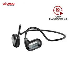Vivan Open Ear Headset Bluetooth 5.4 Earphone OWS ENC Bass TWS