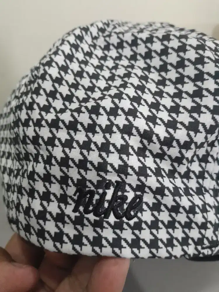 Vintage Y2K Nike Houndstooth Golf Cap second original