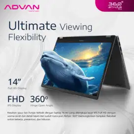 LAPTOP ADVAN 360 STYLUSH PRO 2IN1 TOUCHSCREEN ( BARU )