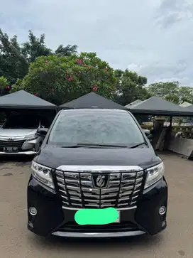 Alphard type G 2017 hitam matic nomer cantik 2 digit
