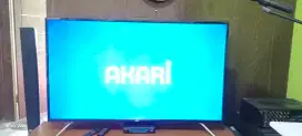 Jual tv 55 inchi merek AKARI kondisi bagus