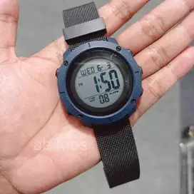 Jam tangan digital rubber simpel ja3 color motif pria