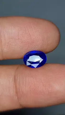 Natural Blue Sapphire Srilanka 2 Ct Metalix Colour Memo GRI