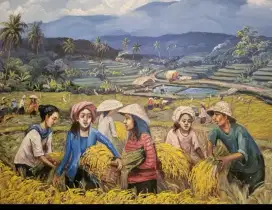 Lukisan Panen Premium
