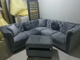 Model L sudut kancing warna bisa reques