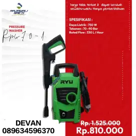 Mesin steam ryu 70 bar 700 watt