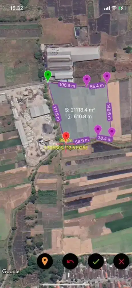 JUAL TANAH industri WIRINGIN ANOM GRESIK