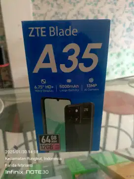 ZTE Blade A35 4+8/64gb baru garansi resmi bisa TT Kredit