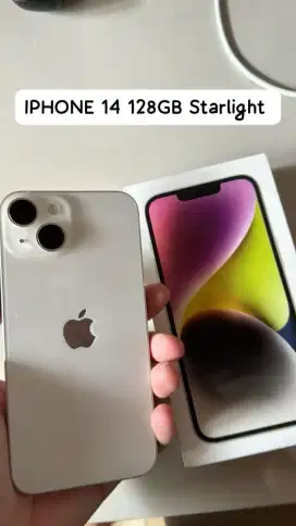 IPHONE 14 128GB Starlight Promo kredit free DP Bunga ringan