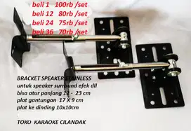 BRACKET SPEAKER SATELITE  STAINLESS