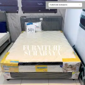 Kasur springbed american pillo plushtop beautyland 180 x 200 king bed