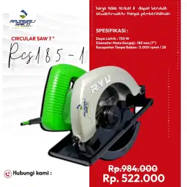 Mesin circularsaw ryu 7 inch murah