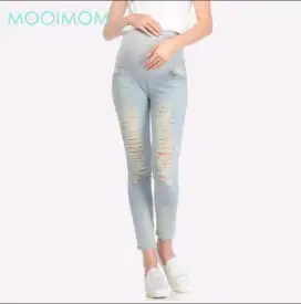 Celana hamil jeans skinny mooimom