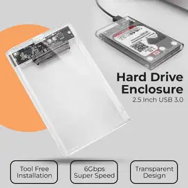 HDD  enclosure alias casing HDD 2.5 inci USB 3.0 Bisa baca 1TB keatas