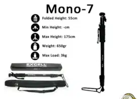 Tripod monopod excell lighting camera mono-7