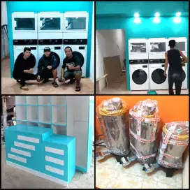 Mesin Laundry Lengkap  / Paket Usaha Laundry plus partisi