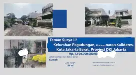 Dijual Rumah Taman Surya III Kalideres