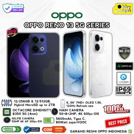 Oppo Reno 13 5G 12+12/256GB,AI Phone, IP69,New fresh Garansi resmi