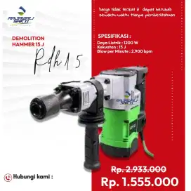 Mesin bor bobok ryu demolution hammer 15j murah
