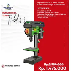 Mesin bor duduk ryu 13mm murah