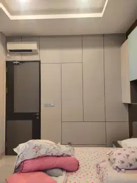Jasa pasang interior Backdrop TV/Kamar tidur juga pintu Kmuflase