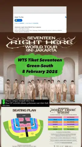 WTS TIKET SEVENTEEN RIGHT HERE IN JAKARTA