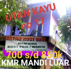 Kost Ungu MURMER 700rb Bebas 24jam di Utan kayu Matraman jak tim
